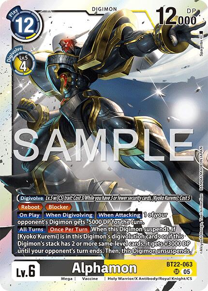 Alphamon [BT22-063] [Cyber Eden] | Shuffle n Cut Hobbies & Games