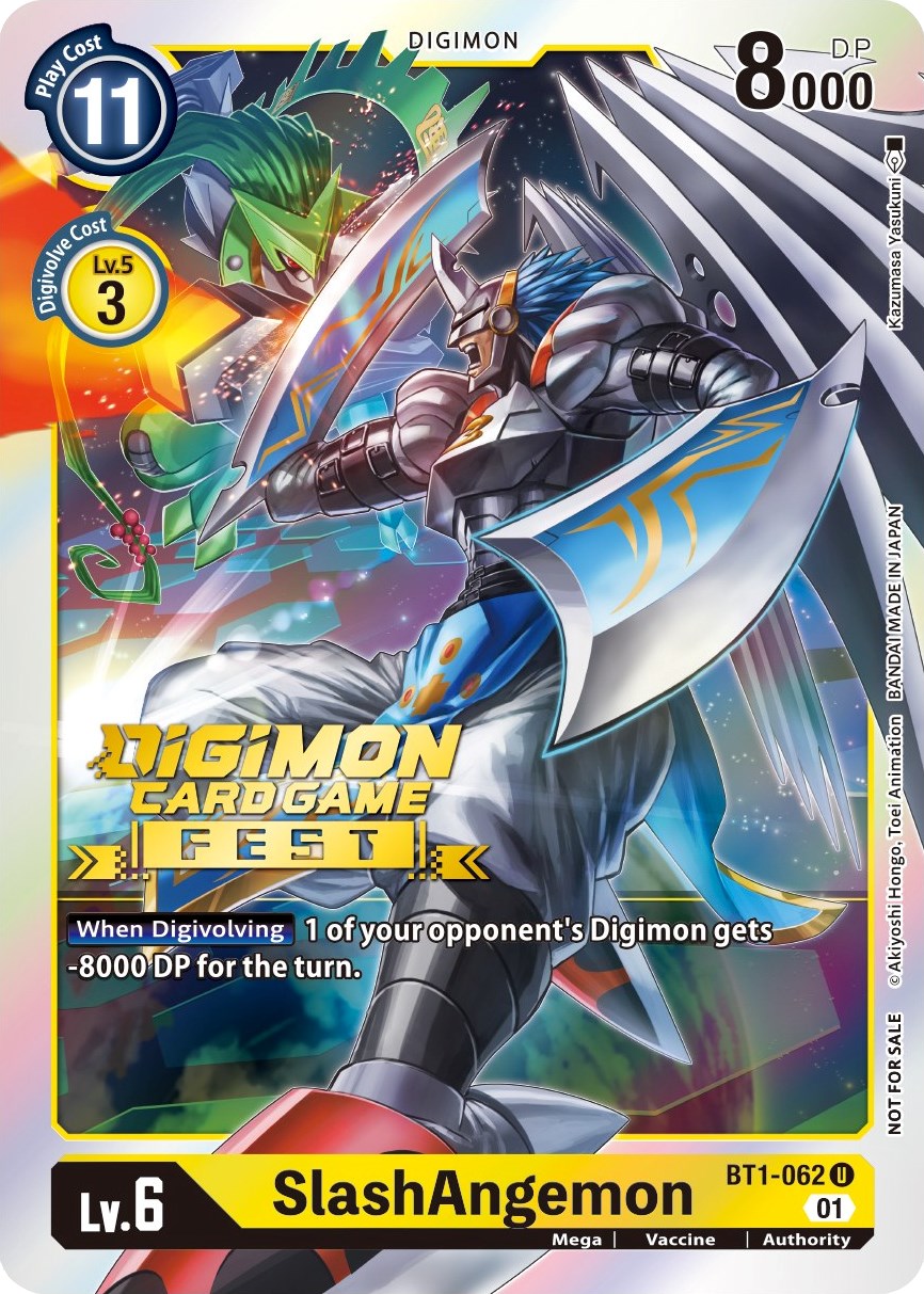 SlashAngemon [BT1-062] (Digimon Card Game Fest 2022) [Release Special Booster Promos] | Shuffle n Cut Hobbies & Games