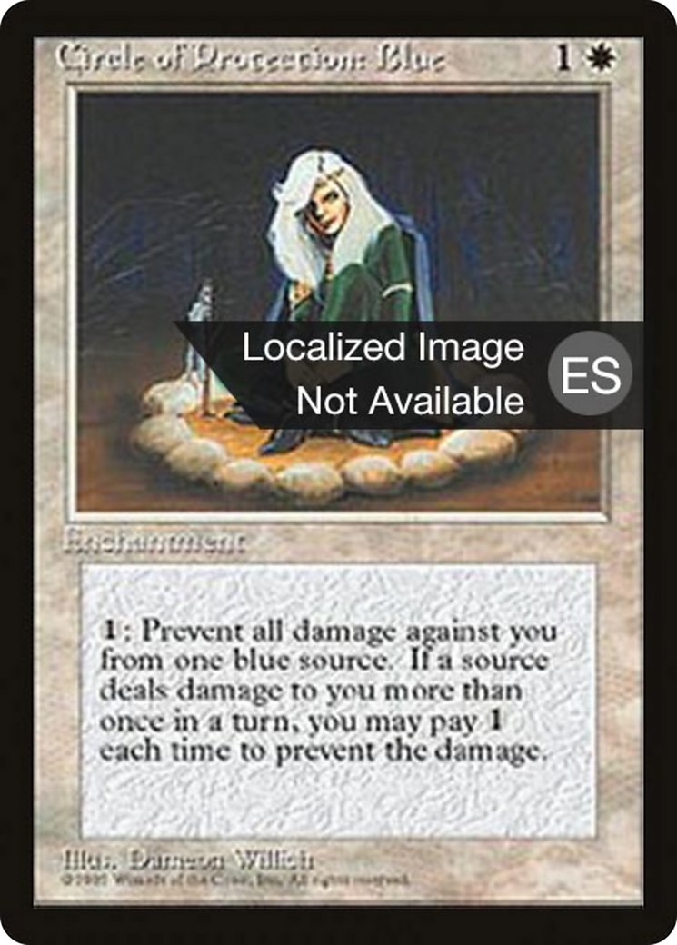 Circle of Protection: Blue [Fourth Edition Foreign Black Border] | Shuffle n Cut Hobbies & Games