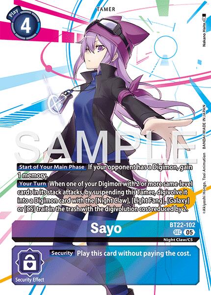 Sayo [BT22-102] [Cyber Eden] | Shuffle n Cut Hobbies & Games