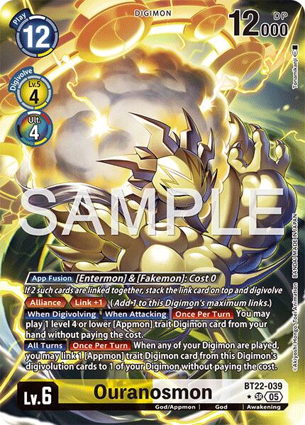 Ouranosmon [BT22-039] (Alternate Art) [Cyber Eden] | Shuffle n Cut Hobbies & Games