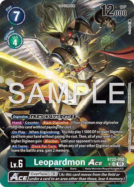 Leopardmon ACE [BT22-052] (Alternate Art) [Cyber Eden] | Shuffle n Cut Hobbies & Games