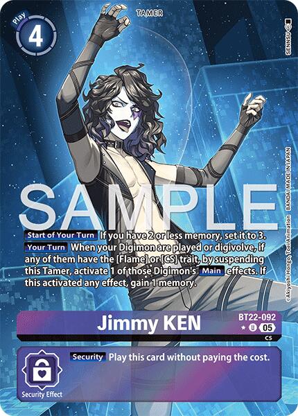 Jimmy KEN [BT22-092] (Alternate Art) [Cyber Eden] | Shuffle n Cut Hobbies & Games