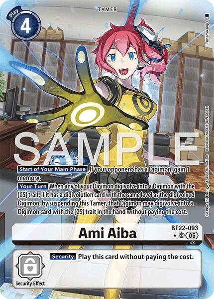 Ami Aiba [BT22-093] (Alternate Art) [Cyber Eden] | Shuffle n Cut Hobbies & Games