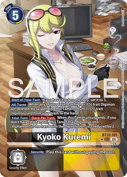 Kyoko Kuremi [BT22-101] (Alternate Art) [Cyber Eden] | Shuffle n Cut Hobbies & Games