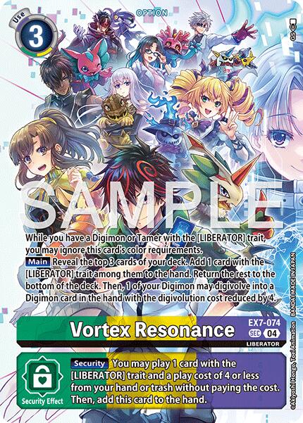 Vortex Resonance [EX7-074] (Digimon Liberator Debuggers Set) [Digimon LIBERATOR] | Shuffle n Cut Hobbies & Games