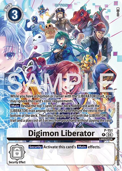 Digimon Liberator [P-151] (Digimon Liberator Debuggers Set) [Promotional Cards] | Shuffle n Cut Hobbies & Games