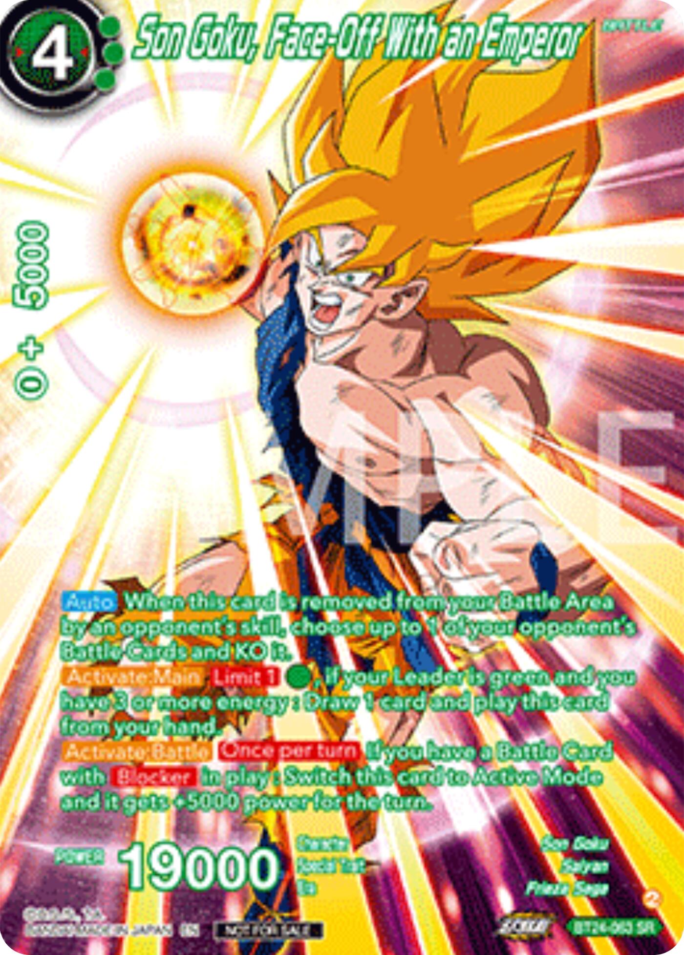 Son Goku, Face-Off With an Emperor (Premium Alt-Art Set 2025 Vol.2) (BT24-063) [Promotion Cards] | Shuffle n Cut Hobbies & Games