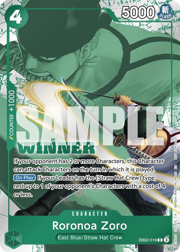 Roronoa Zoro (Winner Pack 2025 Vol. 3) [One Piece Promotion Cards] | Shuffle n Cut Hobbies & Games
