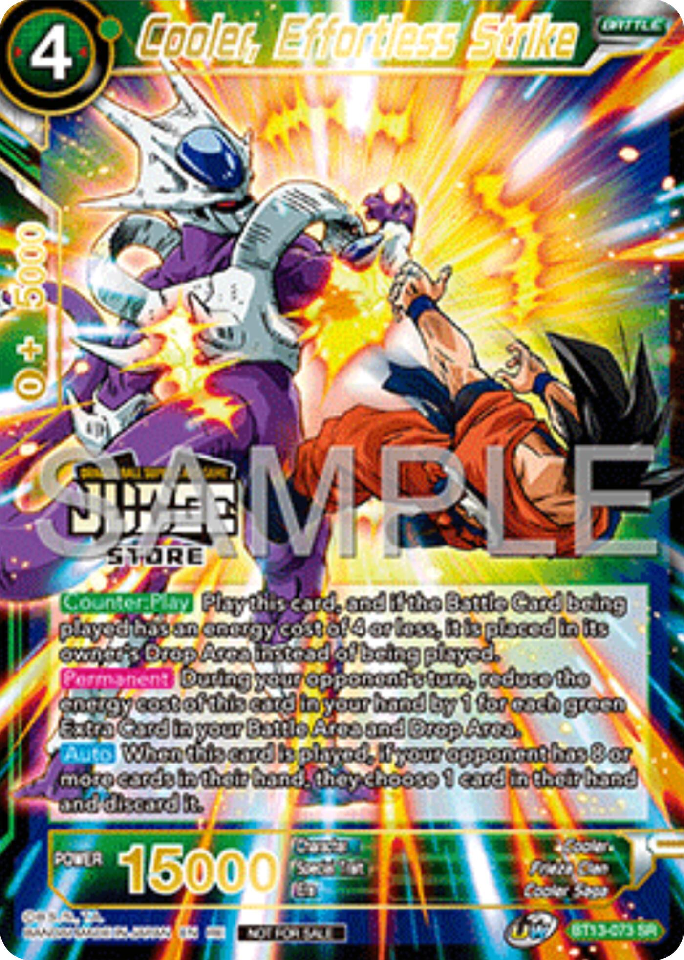 Cooler, Effortless Strike (Judge Pack Vol.17) (Store) (BT13-073) [Tournament Promotion Cards] | Shuffle n Cut Hobbies & Games