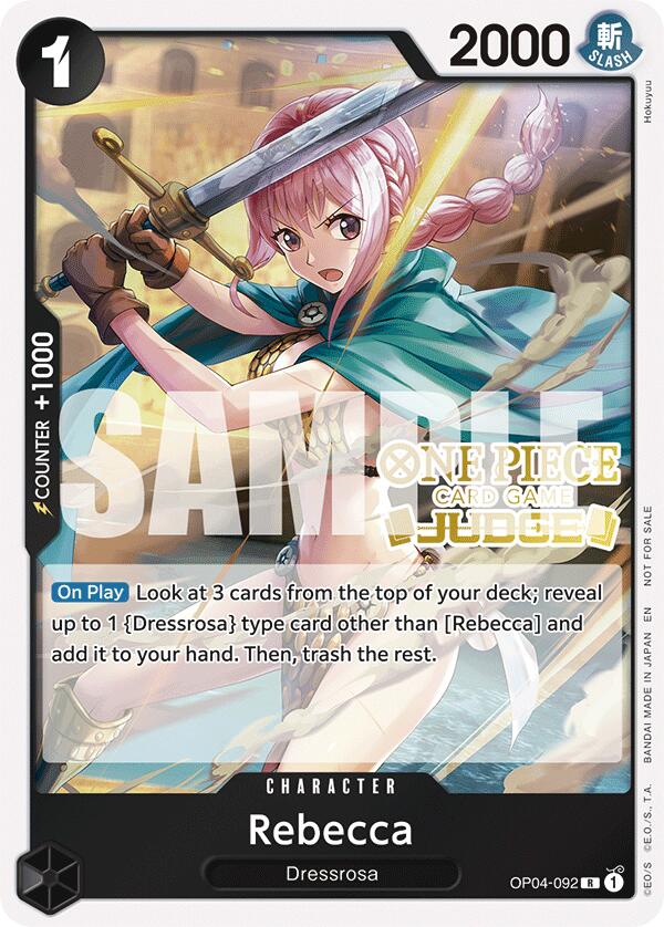 Rebecca (Judge Pack Vol. 6) [One Piece Promotion Cards] | Shuffle n Cut Hobbies & Games