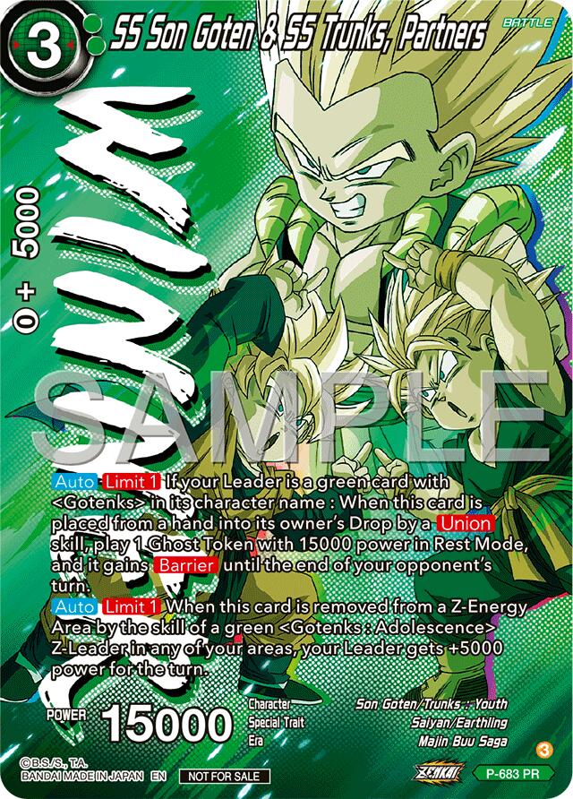 SS Son Goten & SS Trunks, Partners (Zenkai Series Tournament Pack Vol.12) (Winner) (P-683) [Tournament Promotion Cards] | Shuffle n Cut Hobbies & Games