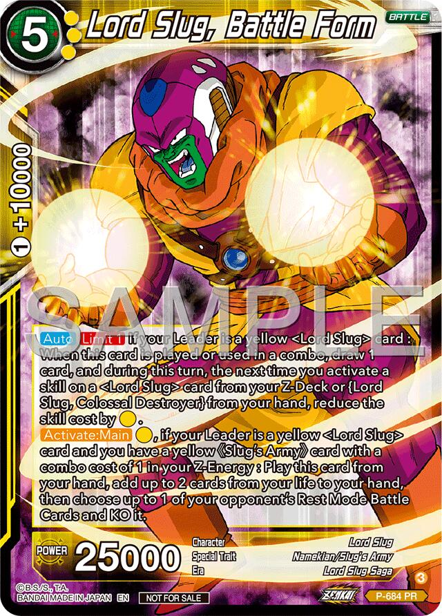 Lord Slug, Battle Form (Zenkai Series Tournament Pack Vol.12) (P-684) [Tournament Promotion Cards] | Shuffle n Cut Hobbies & Games
