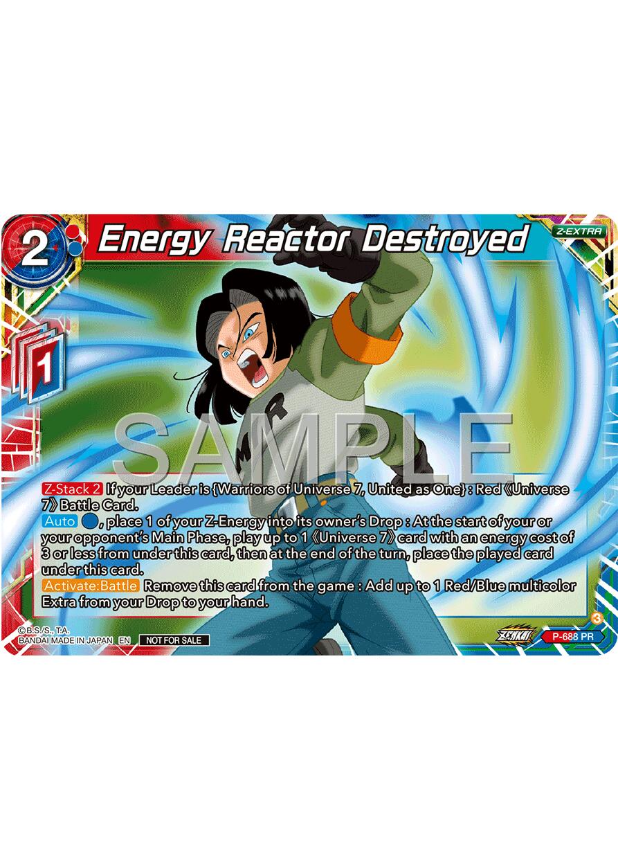 Energy Reactor Destroyed (Zenkai Series Tournament Pack Vol.12) (P-688) [Tournament Promotion Cards] | Shuffle n Cut Hobbies & Games