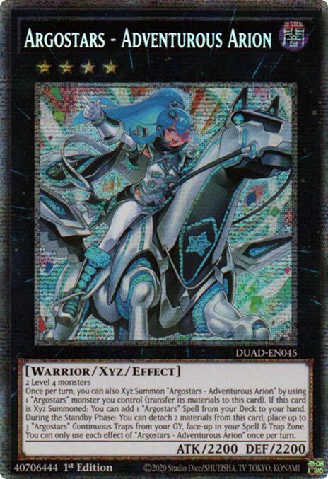 Argostars - Adventurous Arion (Starlight Rare) [DUAD-EN045] Starlight Rare | Shuffle n Cut Hobbies & Games