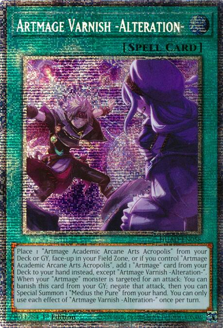 Artmage Varnish -Alteration- (Starlight Rare) [DUAD-EN058] Starlight Rare | Shuffle n Cut Hobbies & Games