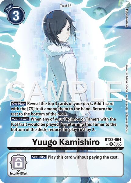 Yuugo Kamishiro [BT22-094] (Alternate Art) [Cyber Eden] | Shuffle n Cut Hobbies & Games