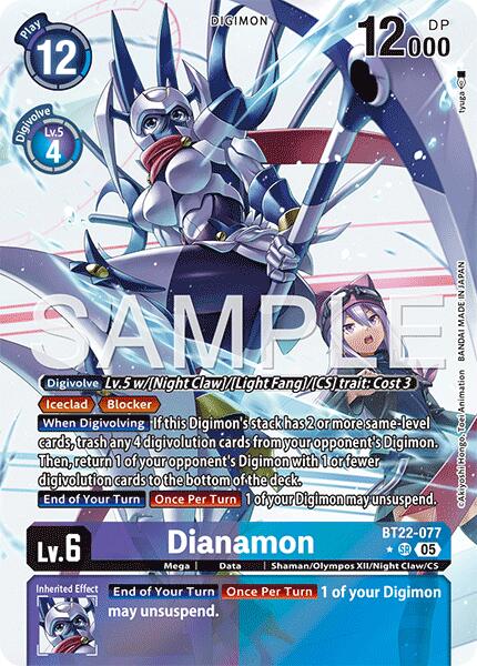 Dianamon [BT22-077] (Alternate Art) [Cyber Eden] | Shuffle n Cut Hobbies & Games