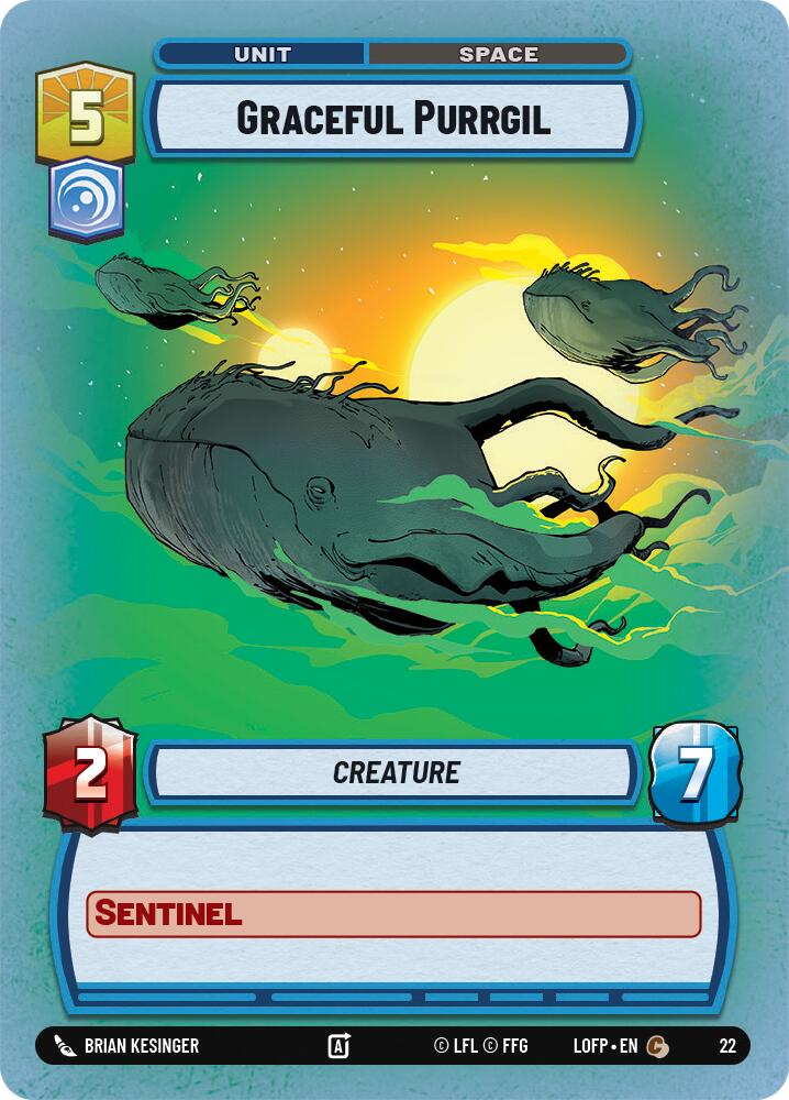 Graceful Purrgil (22) (22) [Legends of the Force: Weekly Play] | Shuffle n Cut Hobbies & Games