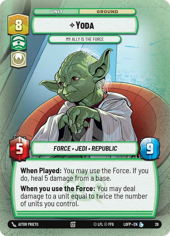 Yoda - My Ally is the Force (26) (26) [Legends of the Force: Weekly Play] | Shuffle n Cut Hobbies & Games