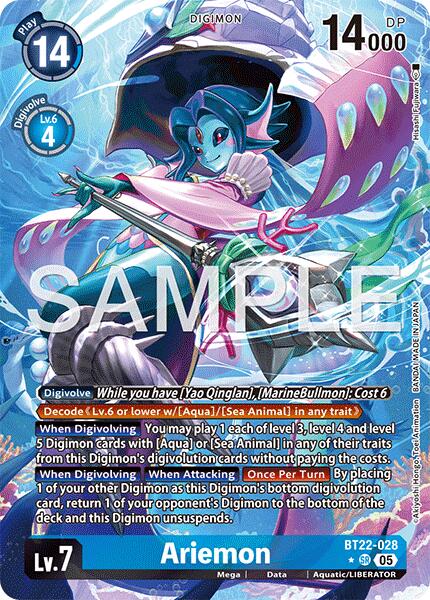 Ariemon [BT22-028] (Alternate Art) [Cyber Eden] | Shuffle n Cut Hobbies & Games