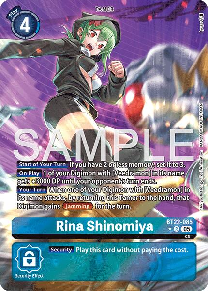 Rina Shinomiya [BT22-085] (Alternate Art) [Cyber Eden] | Shuffle n Cut Hobbies & Games