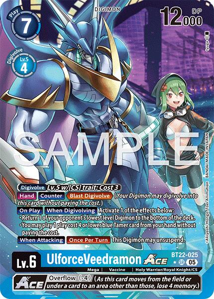 UlforceVeedramon ACE [BT22-025] (Alternate Art) [Cyber Eden] | Shuffle n Cut Hobbies & Games