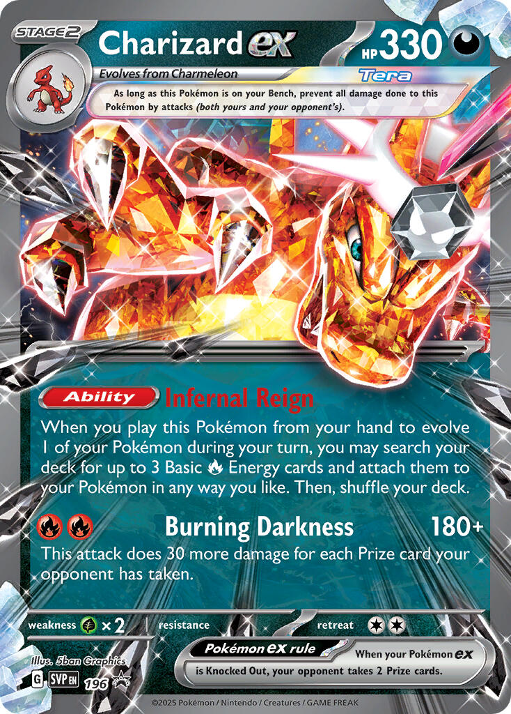 Charizard EX (196) [Scarlet & Violet: Black Star Promos] | Shuffle n Cut Hobbies & Games