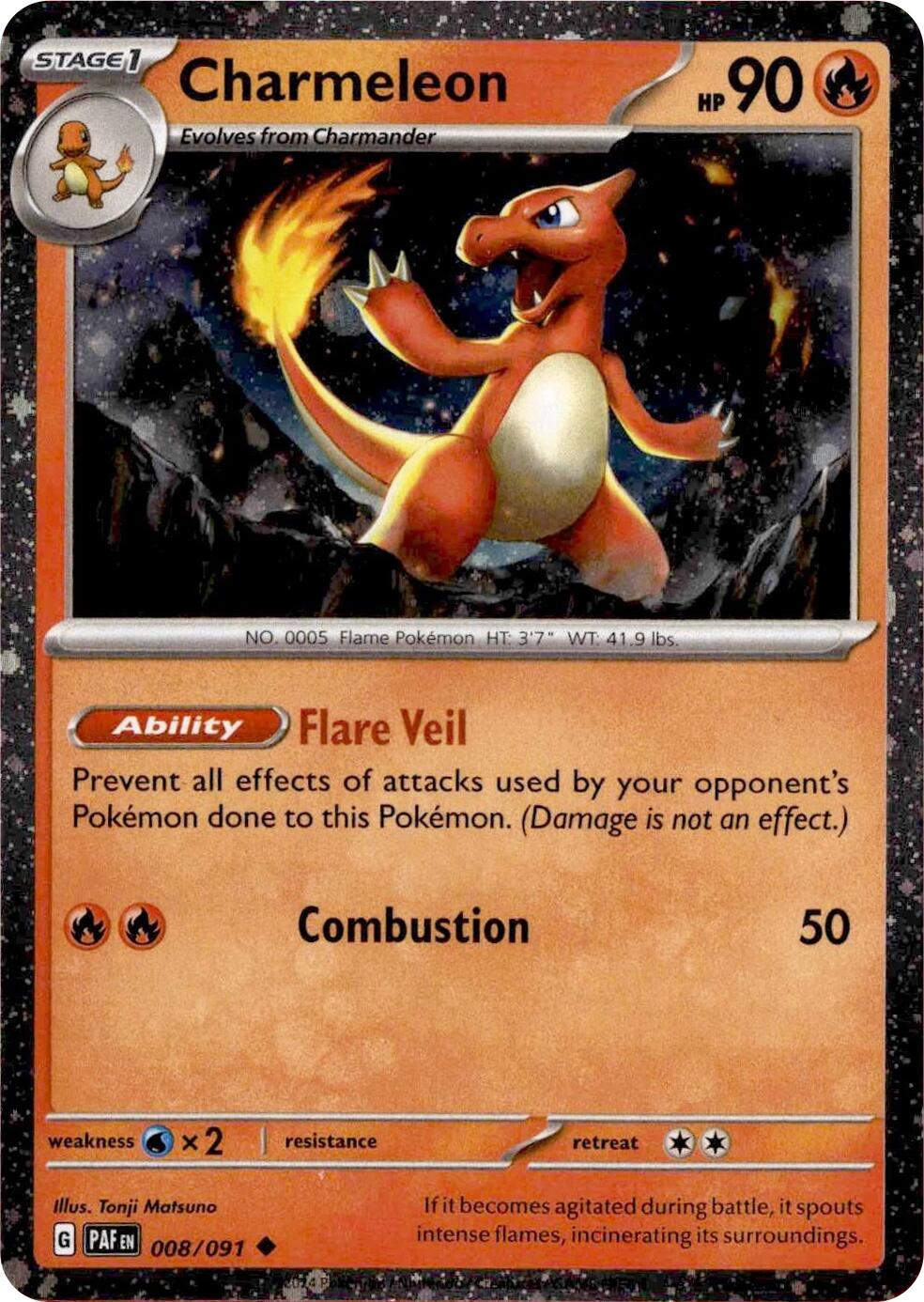 Charmeleon (008/091) (Cosmos Holo) [Miscellaneous Cards] | Shuffle n Cut Hobbies & Games