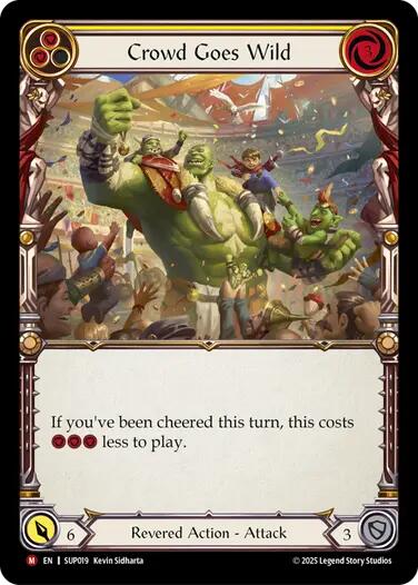 Crowd Goes Wild [SUP019] (Super Slam) | Shuffle n Cut Hobbies & Games