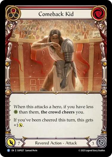 Comeback Kid (Red) [SUP027] (Super Slam)  Rainbow Foil | Shuffle n Cut Hobbies & Games