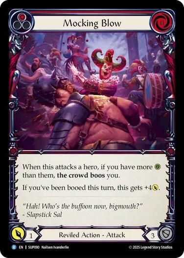 Mocking Blow (Red) [SUP090] (Super Slam)  Rainbow Foil | Shuffle n Cut Hobbies & Games