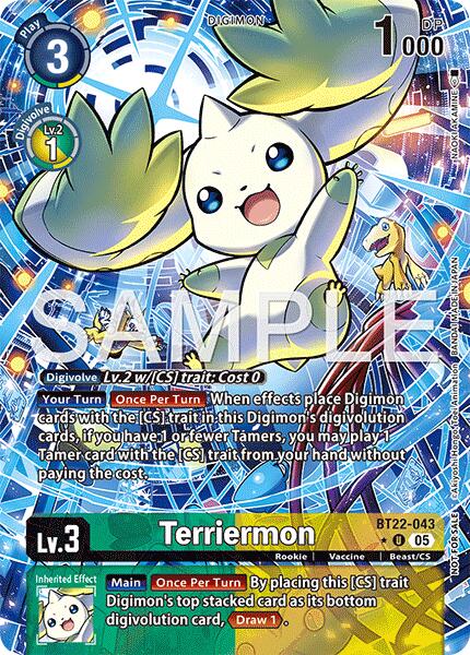 Terriermon [BT22-043] (Box Topper) [Cyber Eden] | Shuffle n Cut Hobbies & Games