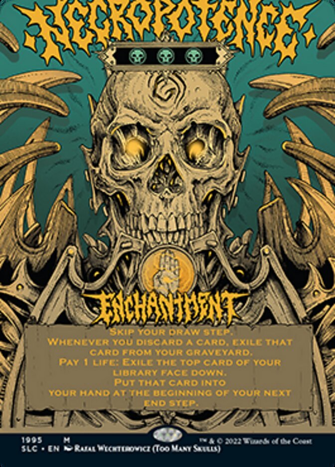 Necropotence (Borderless Alternate Art) [Secret Lair Countdown Kit] | Shuffle n Cut Hobbies & Games