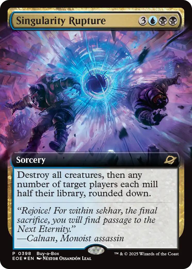 Singularity Rupture (Extended Art) (Buy-A-Box) [Edge of Eternities] | Shuffle n Cut Hobbies & Games