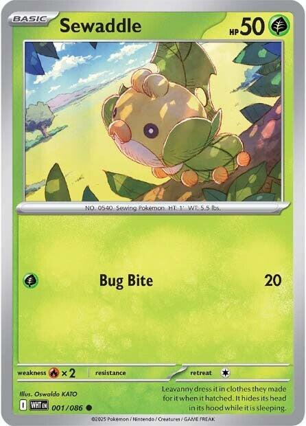 Sewaddle (001/086) [Scarlet & Violet: White Flare] | Shuffle n Cut Hobbies & Games