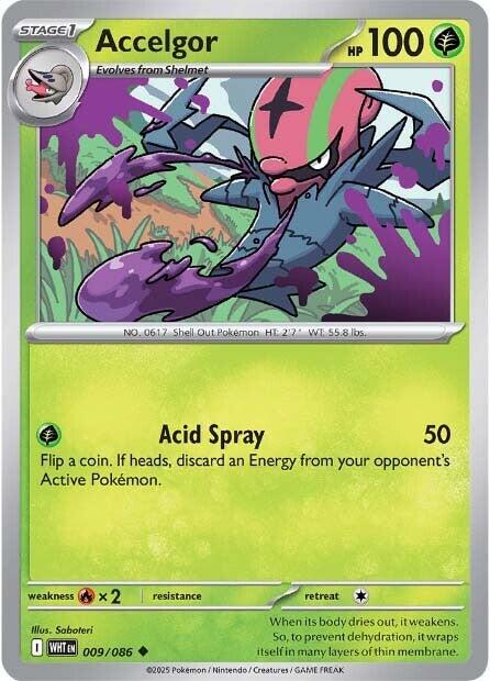 Accelgor (009/086) [Scarlet & Violet: White Flare] | Shuffle n Cut Hobbies & Games