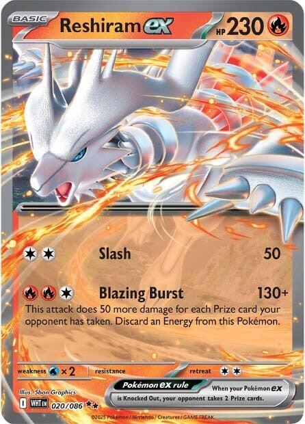 Reshiram ex (020/086) [Scarlet & Violet: White Flare] | Shuffle n Cut Hobbies & Games