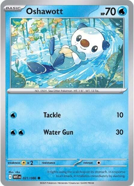 Oshawott (021/086) [Scarlet & Violet: White Flare] | Shuffle n Cut Hobbies & Games