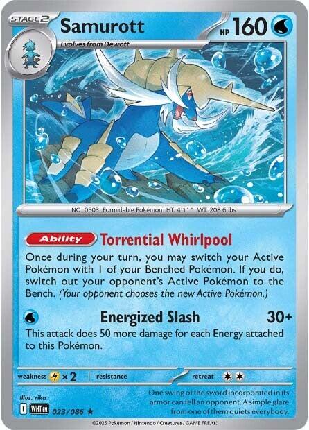 Samurott (023/086) [Scarlet & Violet: White Flare] | Shuffle n Cut Hobbies & Games
