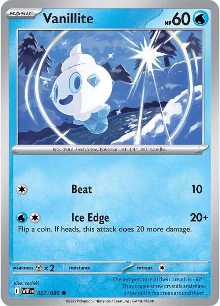 Vanillite (027/086) [Scarlet & Violet: White Flare] | Shuffle n Cut Hobbies & Games