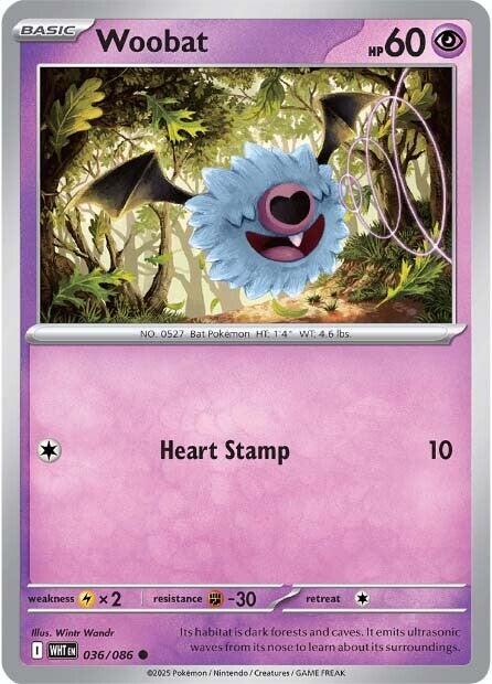 Woobat (036/086) [Scarlet & Violet: White Flare] | Shuffle n Cut Hobbies & Games