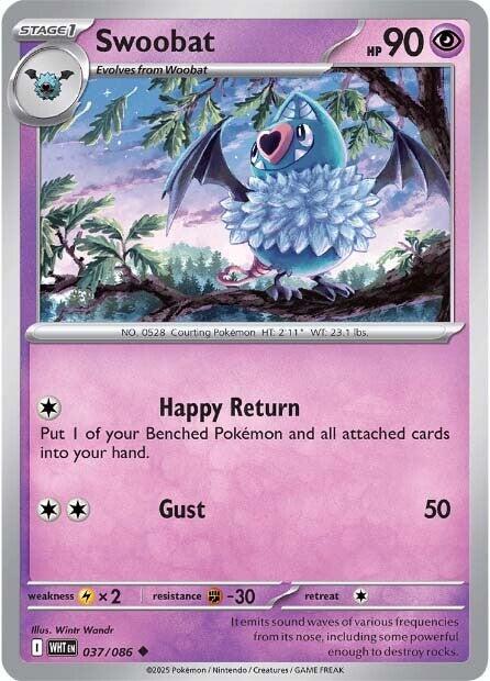 Swoobat (037/086) [Scarlet & Violet: White Flare] | Shuffle n Cut Hobbies & Games