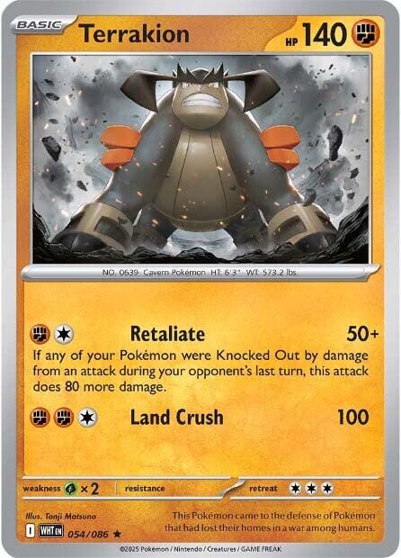 Terrakion (054/086) [Scarlet & Violet: White Flare] | Shuffle n Cut Hobbies & Games