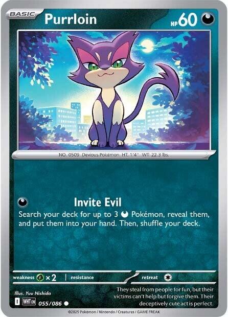 Purrloin (055/086) [Scarlet & Violet: White Flare] | Shuffle n Cut Hobbies & Games