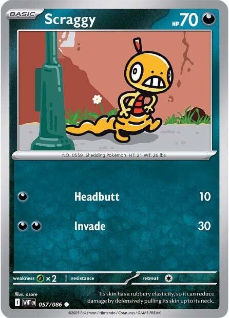 Scraggy (057/086) [Scarlet & Violet: White Flare] | Shuffle n Cut Hobbies & Games