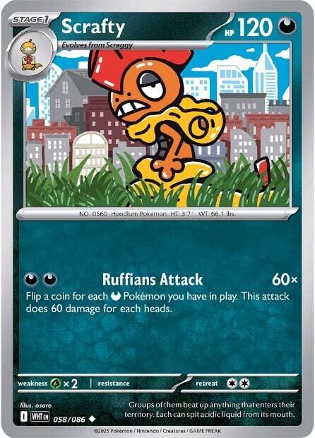Scrafty (058/086) [Scarlet & Violet: White Flare] | Shuffle n Cut Hobbies & Games