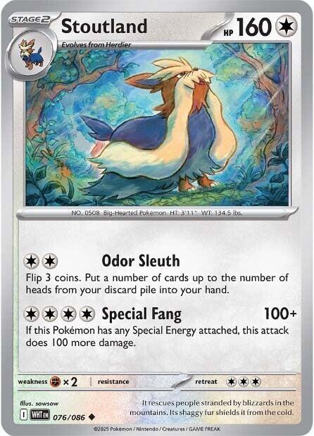 Stoutland (076/086) [Scarlet & Violet: White Flare] | Shuffle n Cut Hobbies & Games