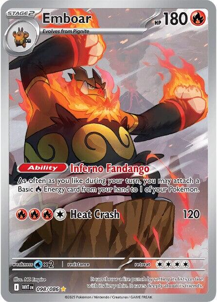 Emboar (098/086) [Scarlet & Violet: White Flare] | Shuffle n Cut Hobbies & Games