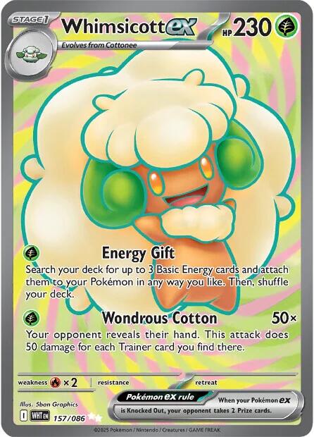 Whimsicott ex (157/086) [Scarlet & Violet: White Flare] | Shuffle n Cut Hobbies & Games